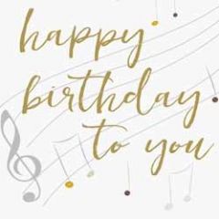 grote verjaardagskaart caroline gardner - happy birthday to you - muziek notenbalk