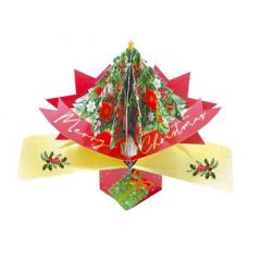 3D kerstkaart - pop ups - merry christmas - kerstboom