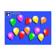 3d ansichtkaart - lenticulaire kaart - happy birthday - ballonnen