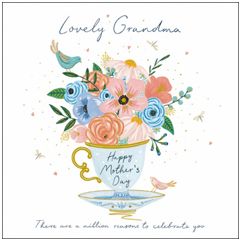 moederdagkaart woodmansterne - lovely grandma happy mother's day
