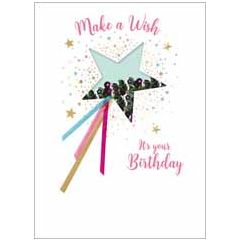 wenskaart second nature - make a wish, it's your birthday
