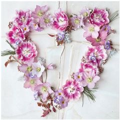 wenskaart rapture - hart van bloemen | muller wenskaarten