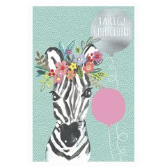 verjaardagskaart jamboree  - jarig! gefeliciteerd - zebra | muller wenskaarten