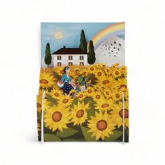 3d pop-up kaart miniature greetings - zonnebloemen