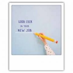 ansichtkaart instagram pickmotion - good luck in your new job