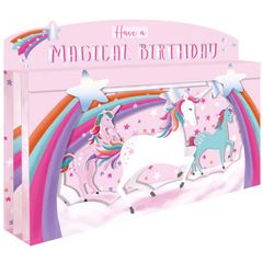 3D verjaardagskaart - have a magical birthday - eenhoorn