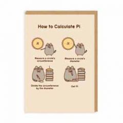 wenskaart pusheen - how to calculate Pi