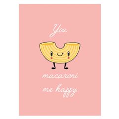 santoro fusilli reasons - You macaroni me happy | muller wenskaarten