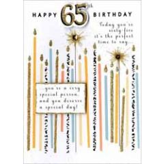 65 jaar - wenskaart - happy 65th birthday