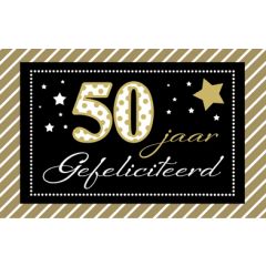 50 jaar - felicitatiekaart - gefeliciteerd
