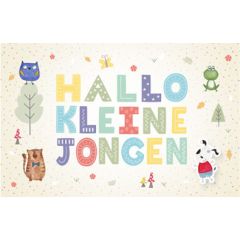 geboortekaartje - hallo kleine jongen | muller wenskaarten