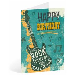 verjaardagskaart busquets - happy birthday - gitaar