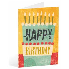 verjaardagskaart busquets - happy birthday - taart