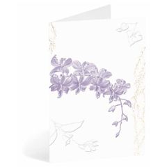 condoleancekaart busquets - paarse bloem