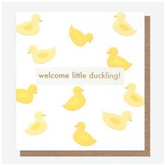 geboortekaart caroline gardner - welcome little duckling