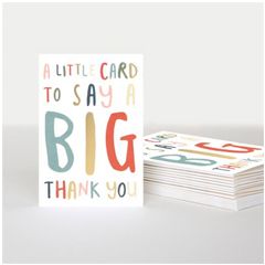 10 wenskaartjes caroline gardner - a little card to say a big thank you | muller wenskaarten