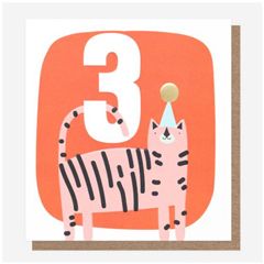 3 jaar - verjaardagskaart caroline gardner - kat