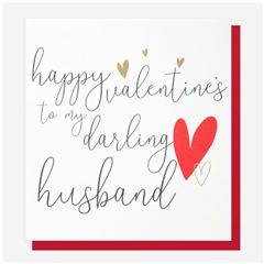 valentijnskaart caroline gardner - happy valentine's to my darling husband