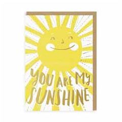 wenskaart ohh deer - you are my sunshine - zon