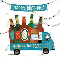 verjaardagskaart woodmansterne - bring on the beers | muller wenskaarten