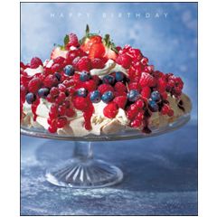 grote verjaardagskaart woodmansterne fiona's kitchen - happy birthday - berry pavlova| muller wenskaarten | online kaarten bestellen