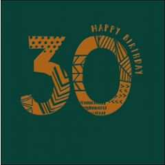 30 jaar - verjaardagskaart woodmansterne - happy birthday