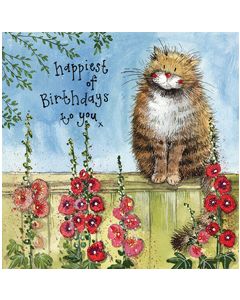 verjaardagskaart alex clark - happiest of birthdays to you - kat | muller wenskaarten