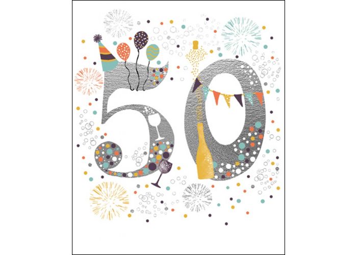 50 jaar - grote verjaardagskaart |Muller wenskaarten