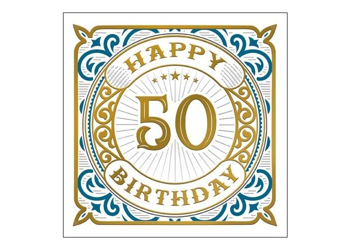 Ongebruikt 50 jaar - verjaardagskaart woodmansterne - happy birthday | Muller LR-33