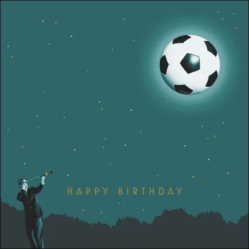 Met pensioen gaan Afrekenen Officier verjaardagskaart woodmansterne - happy birthday - voetbal|Muller wenskaarten