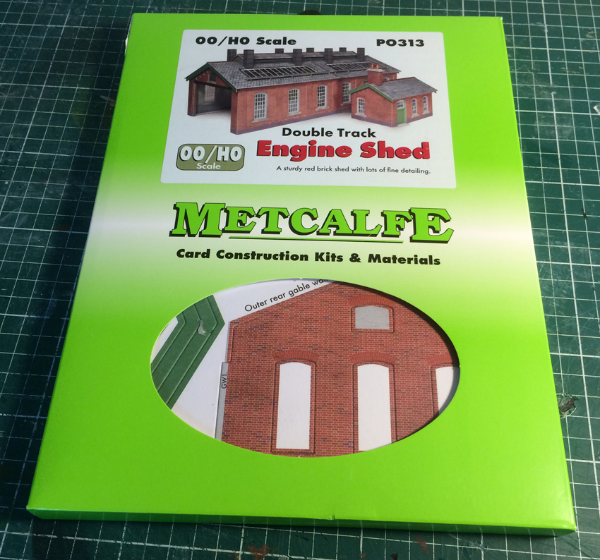 Single track engine shed red brick OO/HO Card kit Metcalfe PO331 Free Post 